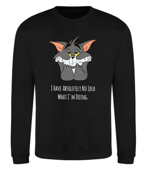 Свитшот I have no idea Черный фото
