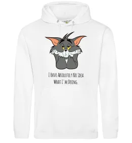 Мужская толстовка (худи) Nope Not today Белый фото