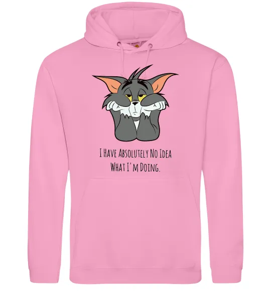 Женская толстовка (худи) I have no idea Розовый фото