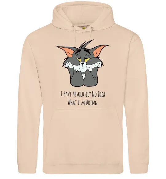 Женская толстовка (худи) I have no idea Песочный фото