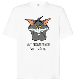 Футболка Оверсайз I have no idea Белый фото