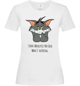 Женская футболка Cute but crazy Черный фото