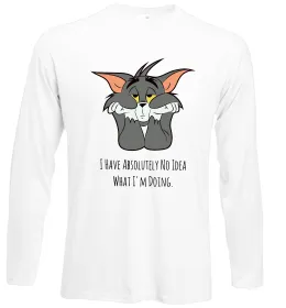 Лонгслив I have no idea Белый фото