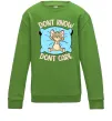 Детский Свитшот Dont know dont care Лаймовый фото