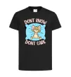Детская футболка Dont know dont care Черный Детская футболка Dont know dont care Черный фото