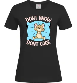 Женская футболка Cute but crazy Черный фото