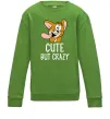 Детский Свитшот Cute but crazy Лаймовый фото