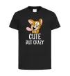 Детская футболка Cute but crazy Черный Детская футболка Cute but crazy Черный фото