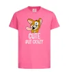 Детская футболка Cute but crazy Ярко-розовый Детская футболка Cute but crazy Ярко-розовый фото