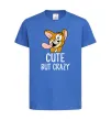 Детская футболка Cute but crazy Ярко-синий Детская футболка Cute but crazy Ярко-синий фото