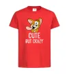Детская футболка Cute but crazy Красный Детская футболка Cute but crazy Красный фото