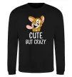 Свитшот Cute but crazy Черный фото