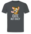 Мужская футболка Cute but crazy Графит фото