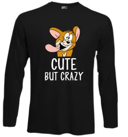 Лонгслив Cute but crazy Черный фото