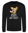 Свитшот Cute but crazy Черный фото