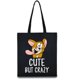 Эко-сумка Cute but crazy Черный фото