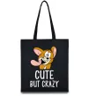 Эко-сумка Cute but crazy Черный фото