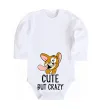 Детский боди Cute but crazy Белый фото