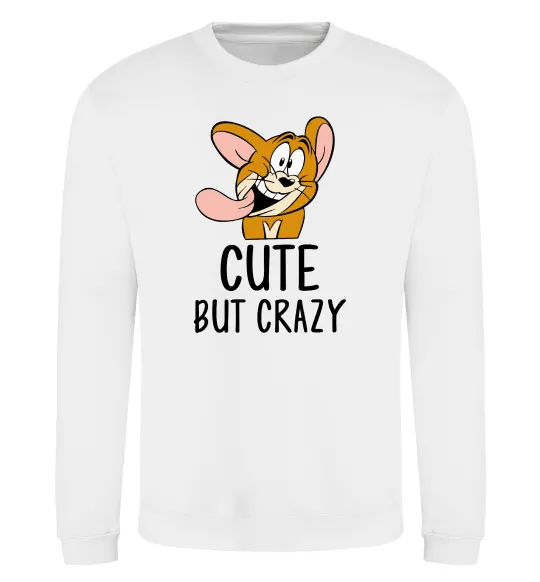 Свитшот Cute but crazy Белый фото