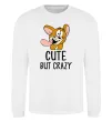 Свитшот Cute but crazy Белый фото