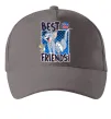 Кепка Tom and Jerry Best friends Серый фото