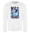 Свитшот Tom and Jerry Best friends Белый фото