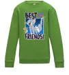 Детский Свитшот Tom and Jerry Best friends Лаймовый фото