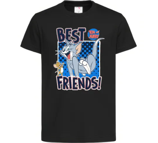 Детская футболка Tom and Jerry Best friends Черный фото