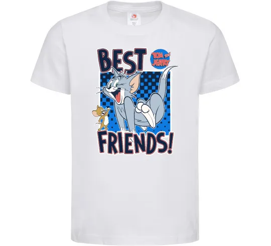 Детская футболка Tom and Jerry Best friends Белый фото