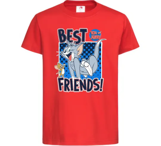 Детская футболка Tom and Jerry Best friends Красный фото
