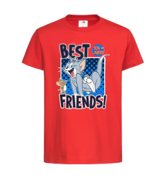 Детская футболка Tom and Jerry Best friends Красный фото