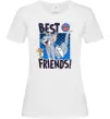 Женская футболка Tom and Jerry Best friends Белый фото