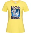 Женская футболка Tom and Jerry Best friends Лимонный фото