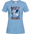 Женская футболка Tom and Jerry Best friends Голубой фото