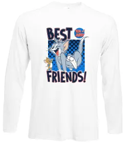 Лонгслив Tom and Jerry Best friends Белый фото