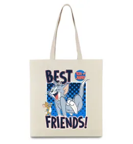 Эко-сумка Tom and Jerry Best friends Бежевый фото