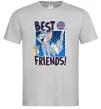 Мужская футболка Tom and Jerry Best friends Серый фото