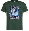 Мужская футболка Tom and Jerry Best friends Темно-зеленый фото
