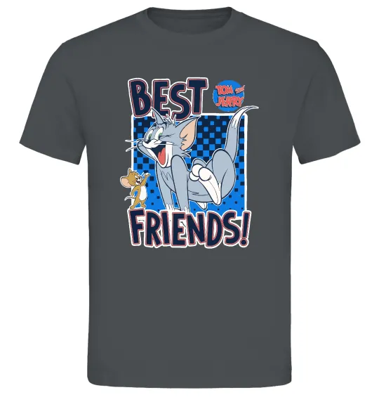 Мужская футболка Tom and Jerry Best friends Графит фото