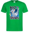 Мужская футболка Tom and Jerry Best friends Зеленый фото