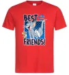Мужская футболка Tom and Jerry Best friends Красный фото