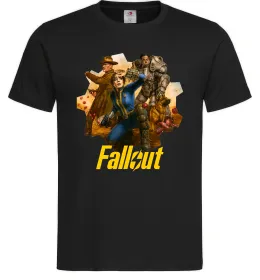 Мужская футболка Fallout art, колір - чорний, розмір - 4XL Черный фото