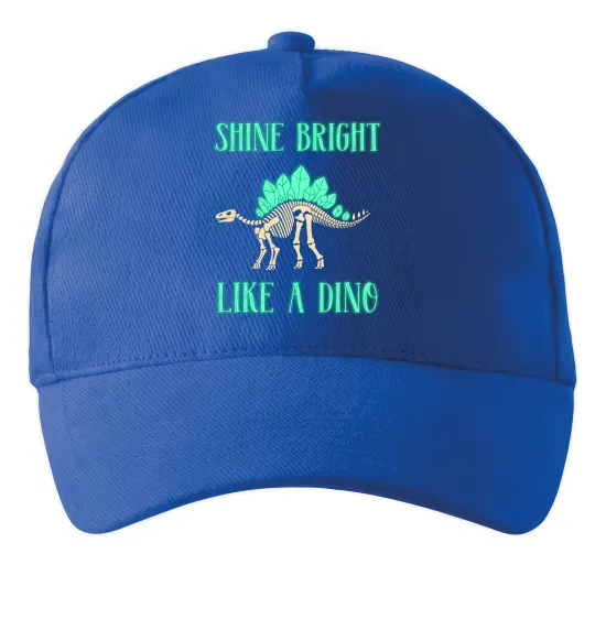Кепка Shine bright like a dino Ярко-синий фото