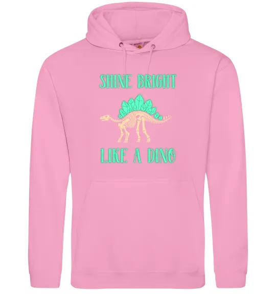 Чоловіча толстовка (худі) Shine bright like a dino Рожевий фото