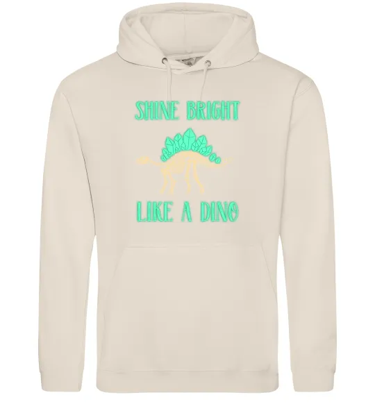 Женская толстовка (худи) Shine bright like a dino Таш фото