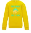 Дитячий світшот Shine bright like a dino Сонячно жовтий фото