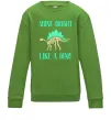 Дитячий світшот Shine bright like a dino Лаймовий фото