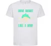 Дитяча футболка Shine bright like a dino Білий фото