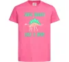 Дитяча футболка Shine bright like a dino Яскраво-рожевий фото