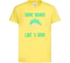 Дитяча футболка Shine bright like a dino Лимонний фото